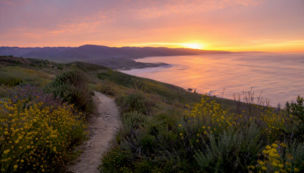 Panoramic Southern California getaway landscape