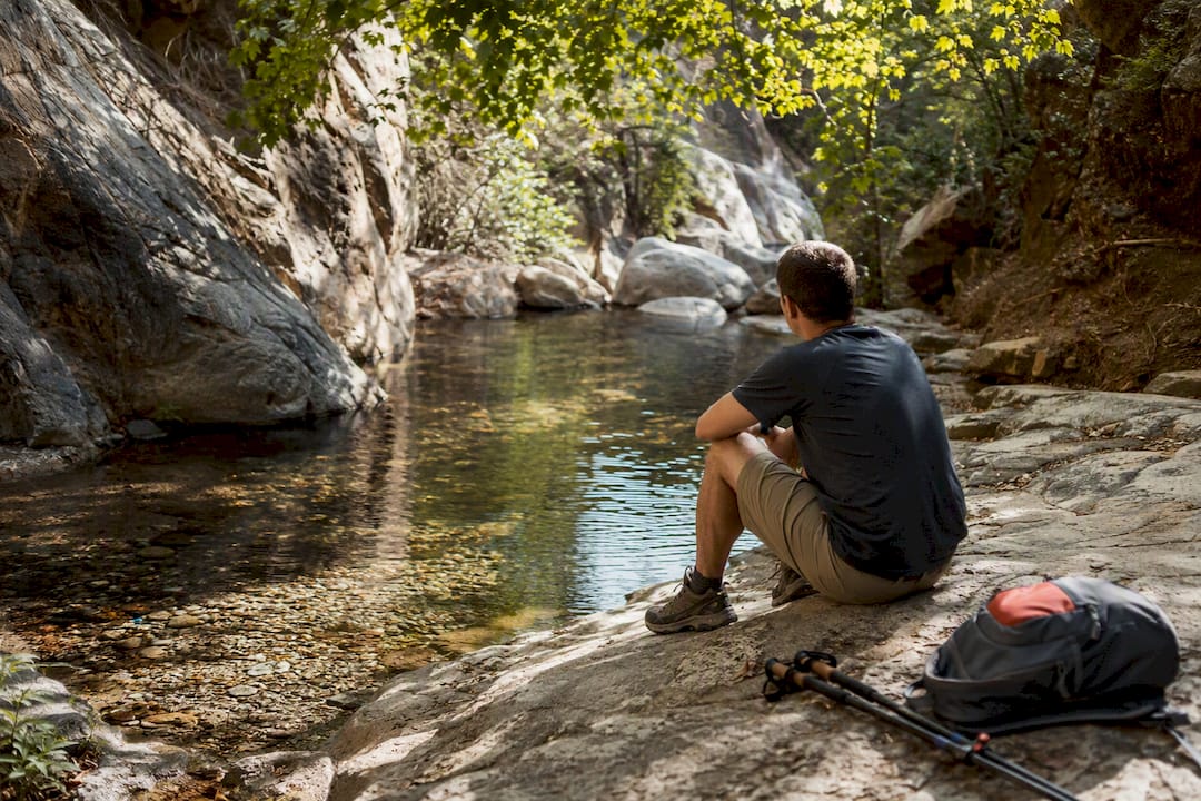 Quiet upper pool in Millard Canyon